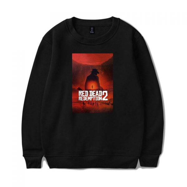 Red Dead Redemption 2 Sweatshirts - Solid Color Red Dead Redemption 2 Claas Van Der Linde Sweatshirt