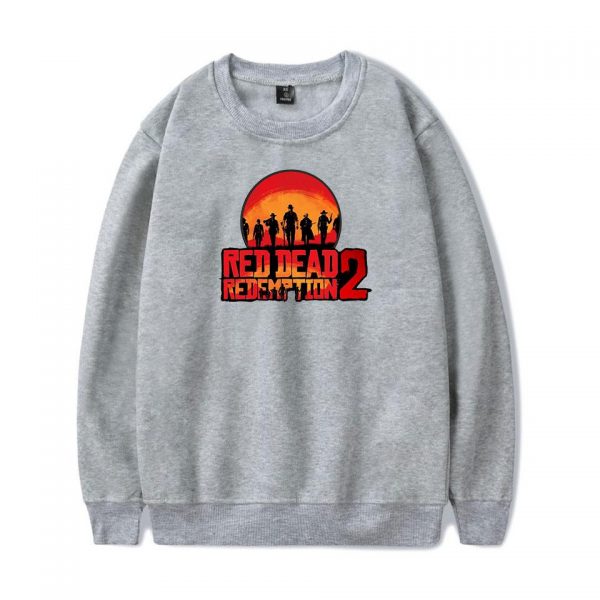Red Dead Redemption 2 Sweatshirts - Solid Color Red Dead Redemption 2 Game Sweatshirt
