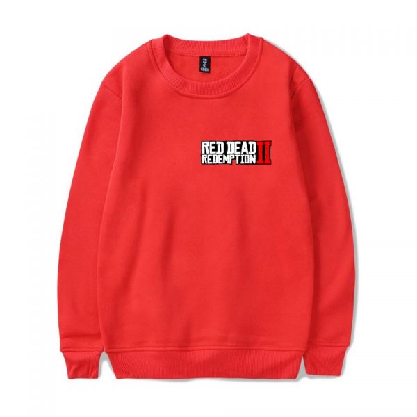 Red Dead Redemption 2 Sweatshirts - Solid Color Red Dead Redemption 2 LOGO Icon Sweatshirt