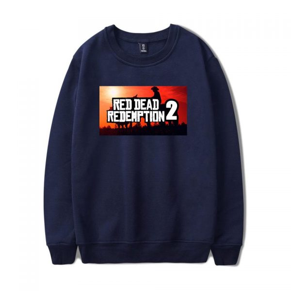 Red Dead Redemption 2 Sweatshirts - Solid Color Red Dead Redemption 2 LOGO Icon Sweatshirt