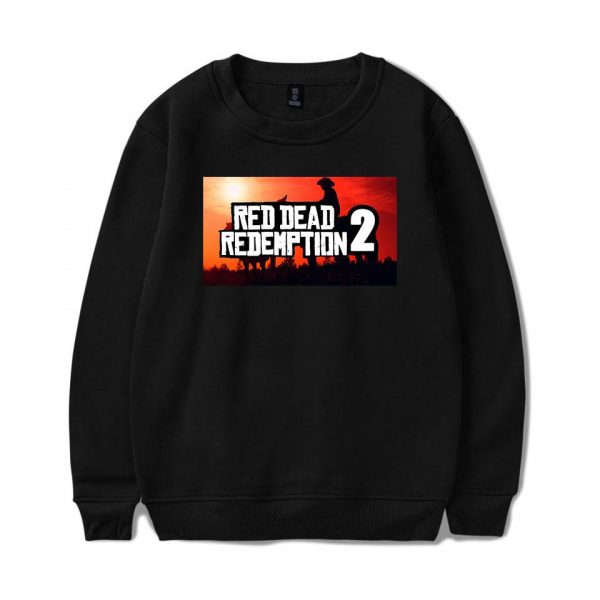 Red Dead Redemption 2 Sweatshirts - Solid Color Red Dead Redemption 2 LOGO Icon Sweatshirt