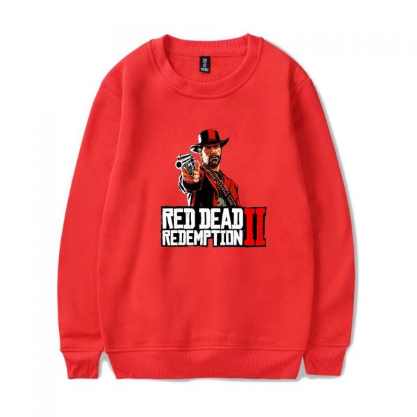 Red Dead Redemption 2 Sweatshirts - Solid Color Red Dead Redemption Super Cool Sweatshirt