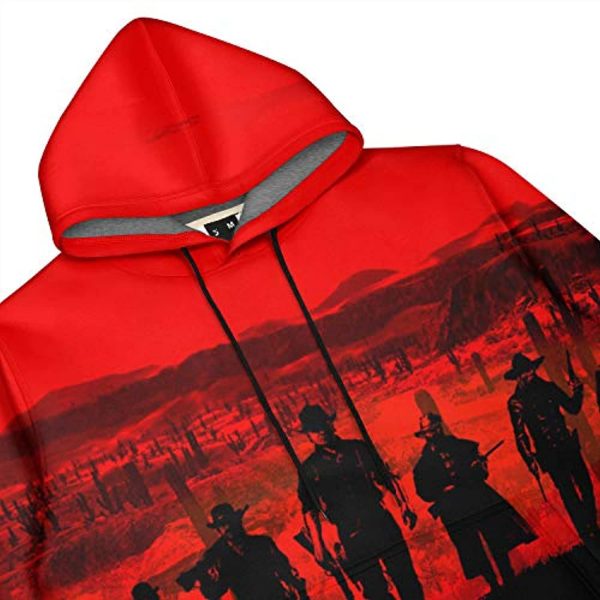 Red Dead Redemption Hoodie - 3D Print Long Sleeve Hooded Sweatshirt