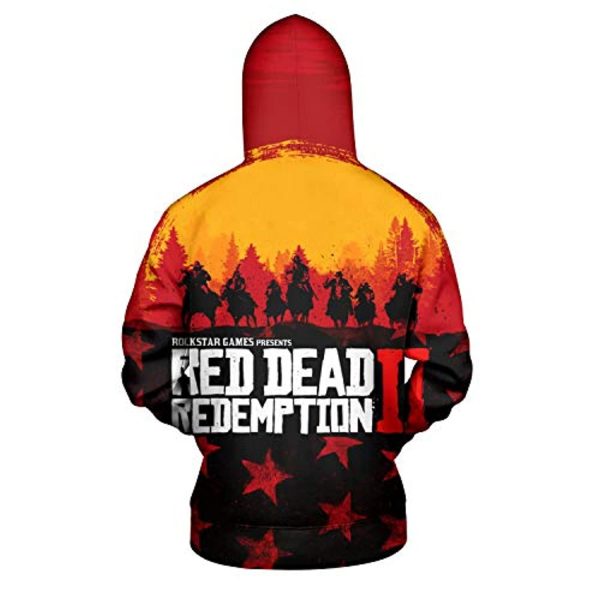 Red Dead Redemption Hoodie - 3D Print Long Sleeve Hooded Sweatshirt
