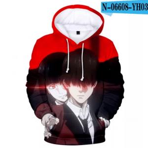 Regular 3D Printed Anime Kakegurui Hoodie