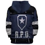 Resident Evil Hoodie - Leon Claire 3D Print Pullover Drawstring Hoodie