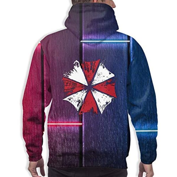 Resident Evil Hoodie - Resident Umbrella Evil Corp Symbol 3D Print Pullover Drawstring Hoodie