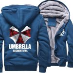 Resident Evil Jackets - Solid Color Resident Evil Series Logo Icon Super Cool Fleece Jacket