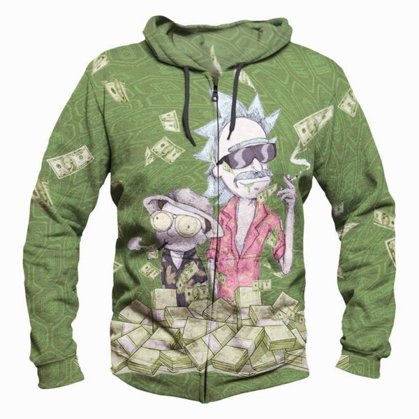 Rick and Morty - 3D Hoodie, Zip-Up, Sweatshirt, T-Shirt #2