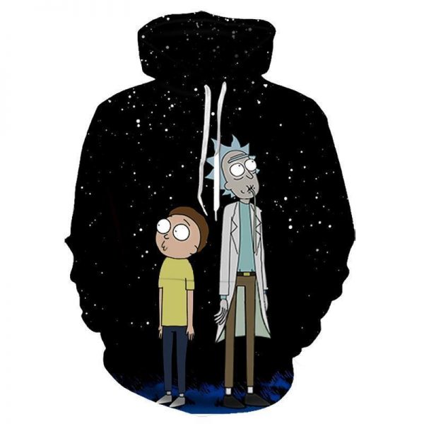 Rick and Morty 3D Print Hoodie
