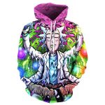 Rick and Morty 3D Print Hoodie