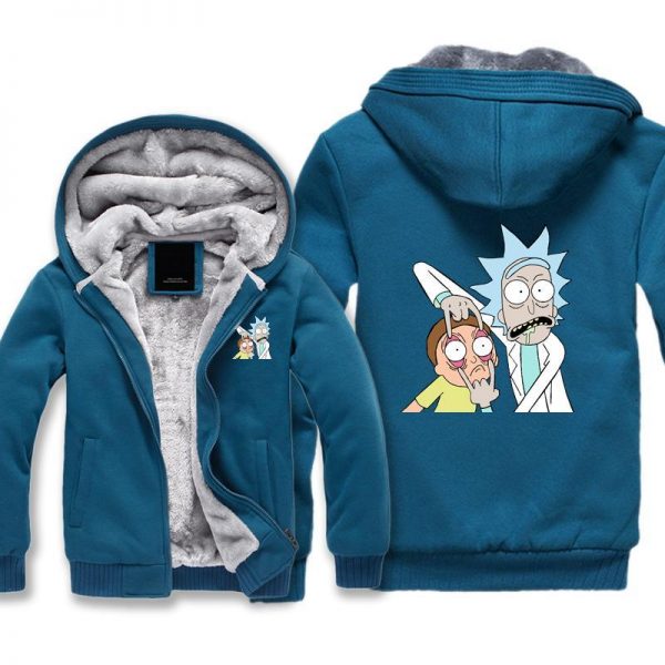 Rick and Morty Fleece Jacket - Rick and Morty Eye Jacket