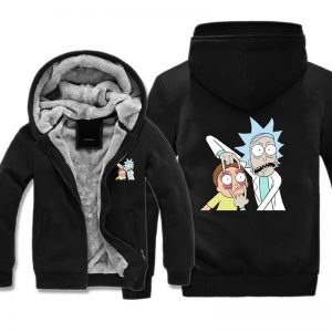 Rick and Morty Fleece Jacket - Rick and Morty Eye Jacket