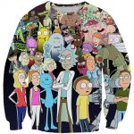 Rick and Morty Hoodies - All Character Pullover Yellow Hoodie