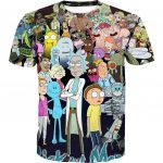 Rick and Morty Hoodies - All Character Pullover Yellow Hoodie