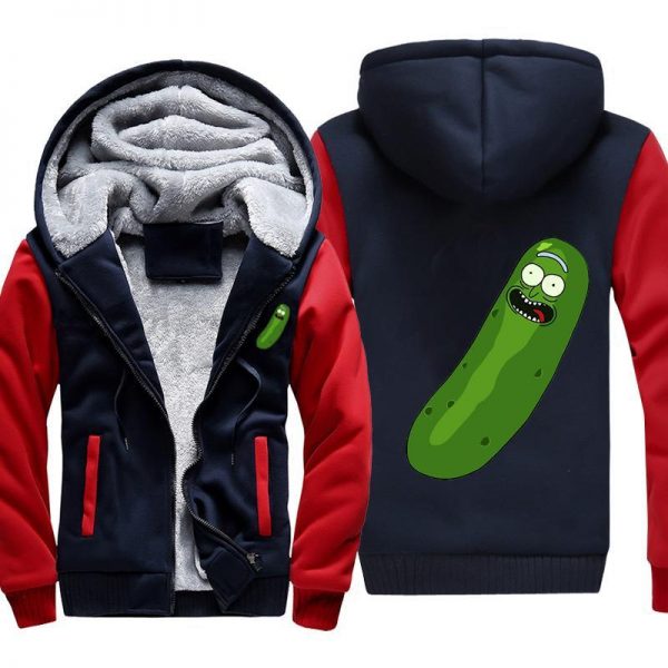 Rick and Morty Jackets -  Pickle Rick Fleece Jacket