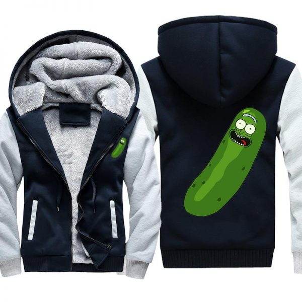 Rick and Morty Jackets -  Pickle Rick Fleece Jacket