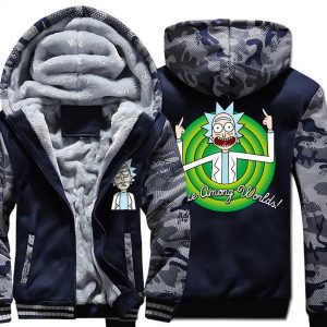 Rick and Morty Jackets - Rick and Morty Anime Series Rick Sign Super Cool Fleece Jacket