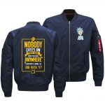 Rick and Morty Jackets - Solid Color Rick and Morty Anime Funny Flight Suit Fleece Jacket