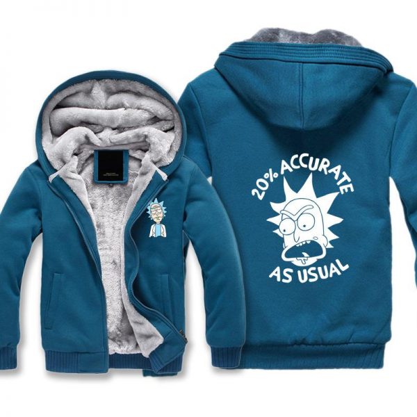 Rick and Morty Jackets - Solid Color Rick and Morty Anime Series Cartoon Fleece Jacket