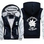 Rick and Morty Jackets - Solid Color Rick and Morty Anime Series Cartoon Fleece Jacket