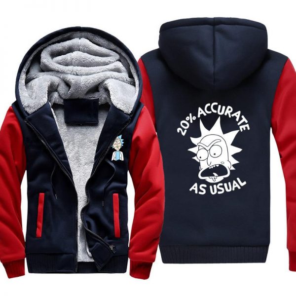 Rick and Morty Jackets - Solid Color Rick and Morty Anime Series Cartoon Fleece Jacket