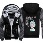 Rick and Morty Jackets - Solid Color Rick and Morty Anime Series Cute Fleece Jacket