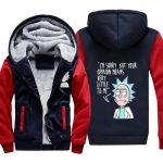 Rick and Morty Jackets - Solid Color Rick and Morty Anime Series Cute Fleece Jacket