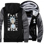 Rick and Morty Jackets - Solid Color Rick and Morty Anime Series Rick Icon Super Cool 3D Fleece Jacket