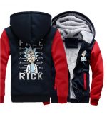 Rick and Morty Jackets - Solid Color Rick and Morty Anime Series Rick Icon Super Cool 3D Fleece Jacket