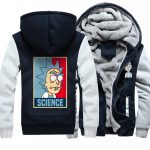 Rick and Morty Jackets - Solid Color Rick and Morty Anime Series Science Fleece Jacket