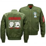 Rick and Morty Jackets - Solid Color Rick and Morty Anime Super Funny Flight Suit Fleece Jacket
