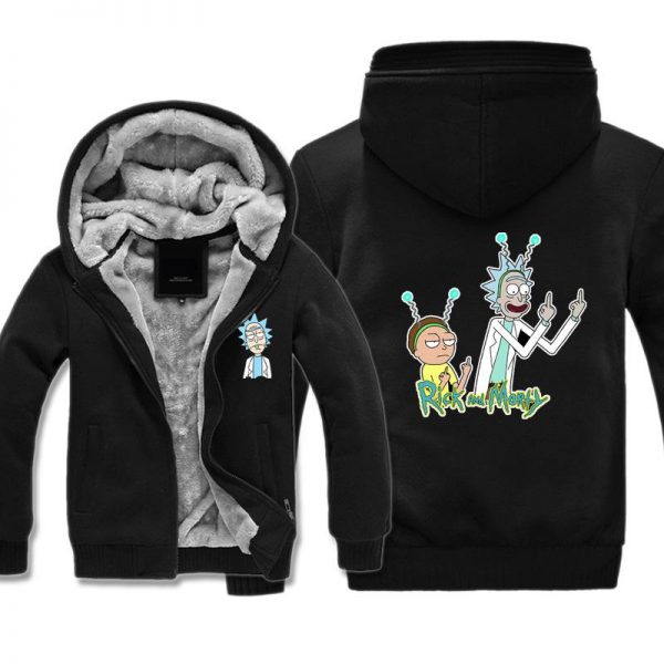 Rick and Morty Jackets - Solid Color Rick and Morty Cartoon Funny Fleece Jacket