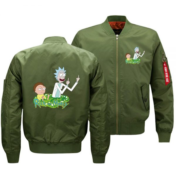 Rick and Morty Jackets - Solid Color Rick and Morty Cartoon Series Super Funny Fleece Jacket