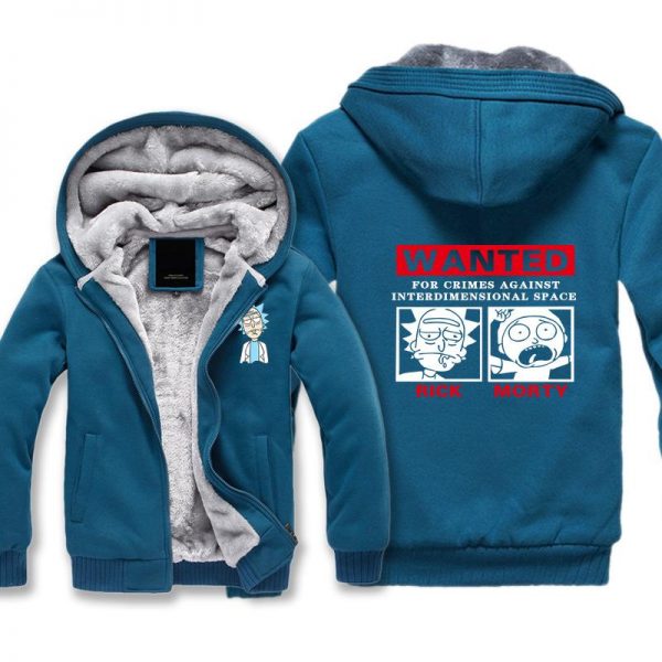 Rick and Morty Jackets - Solid Color Rick and Morty Funny Style Fleece Jacket