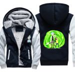 Rick and Morty Jackets - Solid Color Rick and Morty Icon Series Fleece Jacket