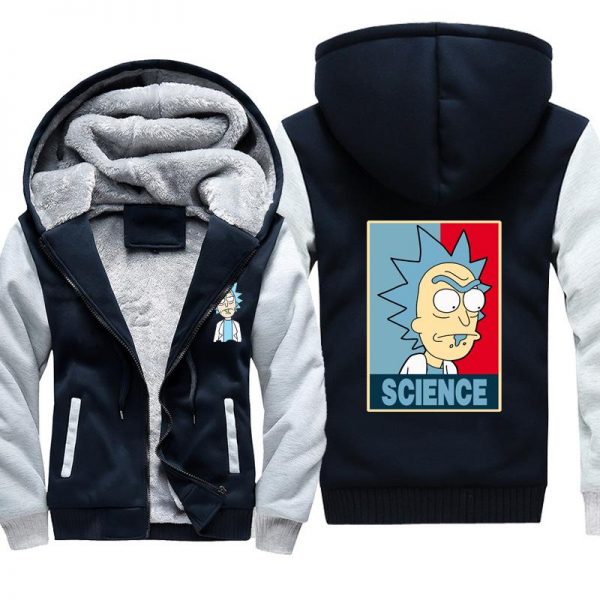 Rick and Morty Jackets - Solid Color Rick and Morty Series Cartoon Cute Fleece Jacket