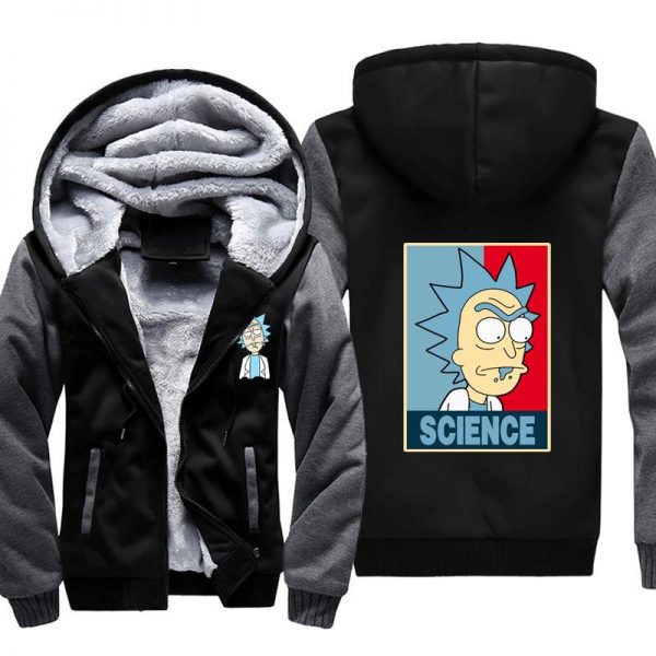 Rick and Morty Jackets - Solid Color Rick and Morty Series Cartoon Cute Fleece Jacket