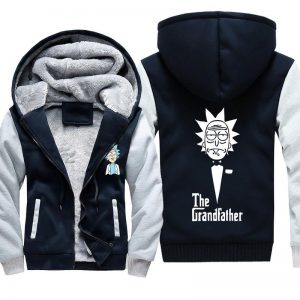 Rick and Morty Jackets - Solid Color Rick and Morty Series Grandp Cartoon Cute Fleece Jacket