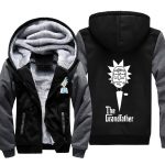 Rick and Morty Jackets - Solid Color Rick and Morty Series Grandp Cartoon Cute Fleece Jacket
