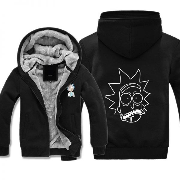 Rick and Morty Jackets - Solid Color Rick and Morty Series Grimace Funny Fleece Jacket