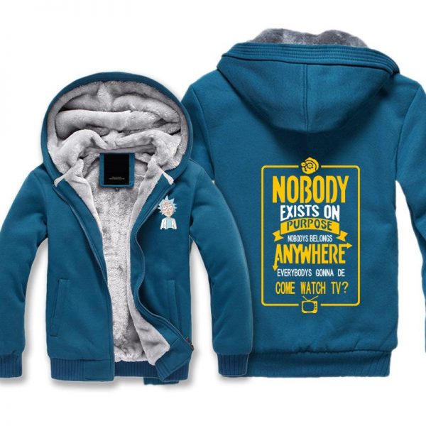Rick and Morty Jackets - Solid Color Rick and Morty Series Icon Cute Fleece Jacket