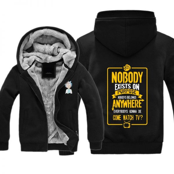 Rick and Morty Jackets - Solid Color Rick and Morty Series Icon Cute Fleece Jacket