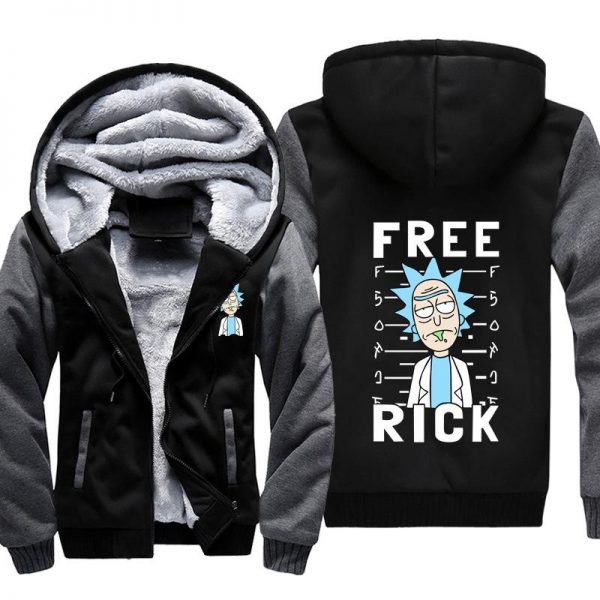 Rick and Morty Jackets - Solid Color Rick and Morty Series Kpop Cartoon Cute Fleece Jacket