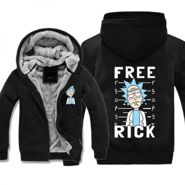 Rick and Morty Jackets - Solid Color Rick and Morty Series Kpop Cartoon Cute Fleece Jacket