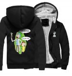 Rick and Morty Jackets - Solid Color Rick and Morty Series Rick and Morty Cartoon Character Fleece Jacket