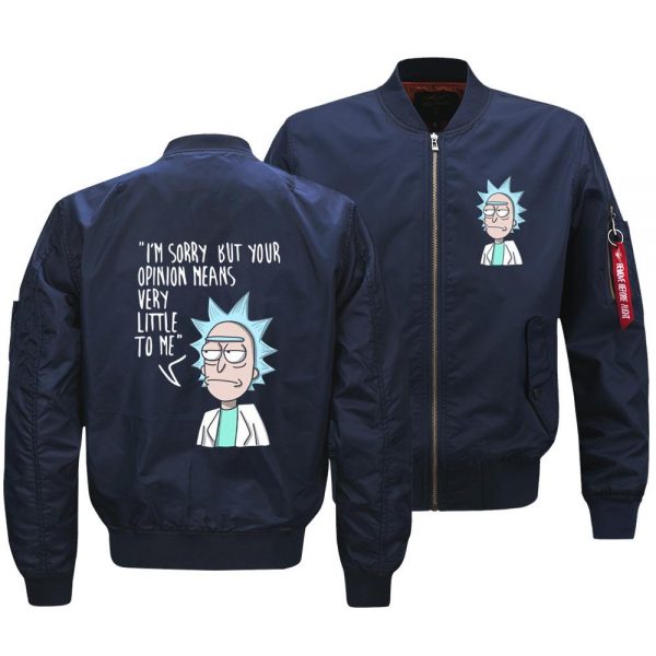 Rick and Morty Jackets - Solid Color Rick and Morty Super Cool Flight Suit Fleece Jacket