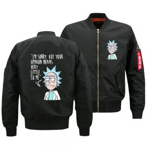 Rick and Morty Jackets - Solid Color Rick and Morty Super Cool Flight Suit Fleece Jacket