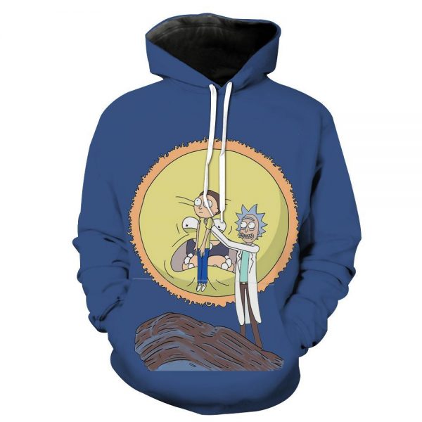 Rick and Morty Lion King Hoodie - Funny Screaming Sun