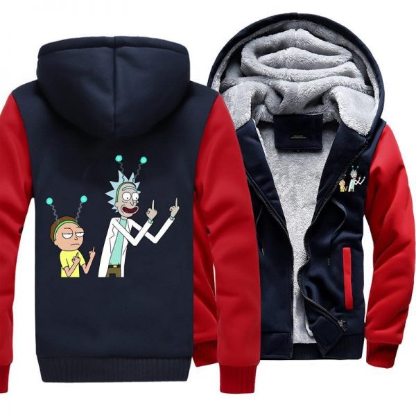 Rick and Morty Middle Finger  Jackets -  Winter Jacket